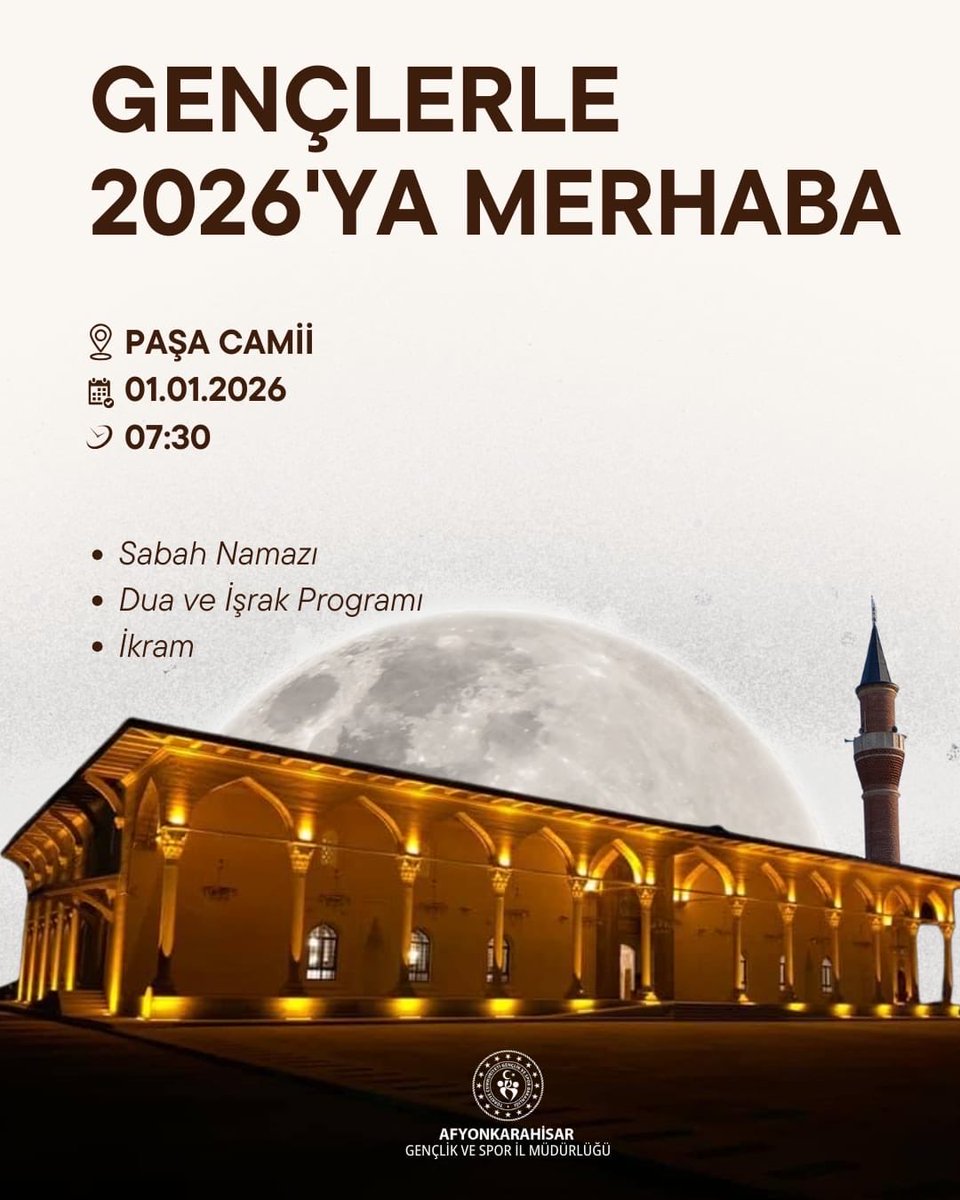 Afyonkarahisar'da Gençlik ve Spor İl Müdürlüğü Yeni Yıla Dualarla Merhaba Dedi