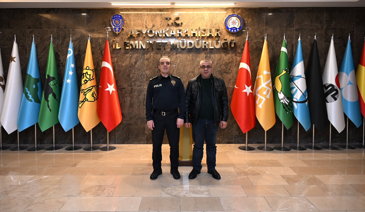 Afyonkarahisar İl Emniyet Müdürü'ne İş İnsanından Ziyaret
