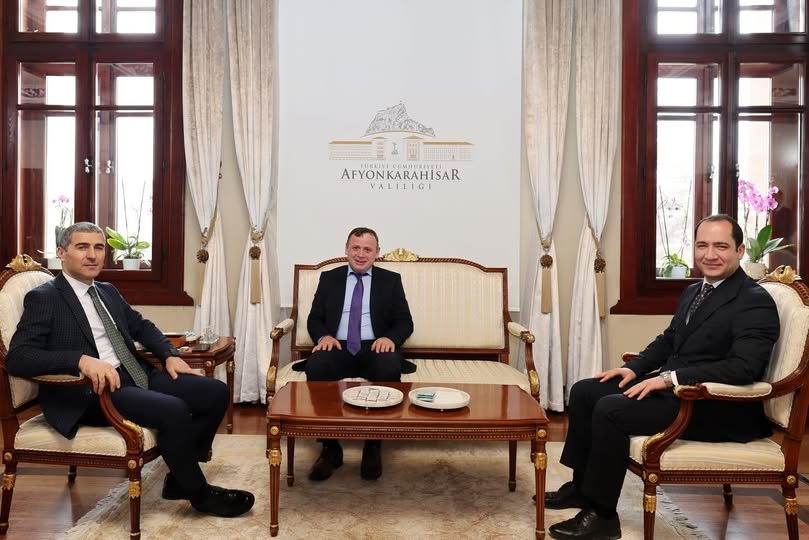 Afyonkarahisar Valisi Naci Aktaş, Uşak'tan Kaymakamları Kabul Etti