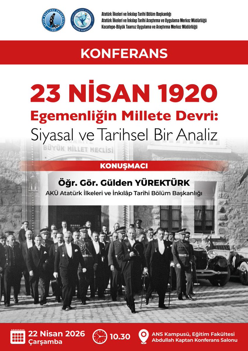 AKÜ'de 23 Nisan'ın Perde Arkası: Egemenlik Millete Nasıl Geçti?