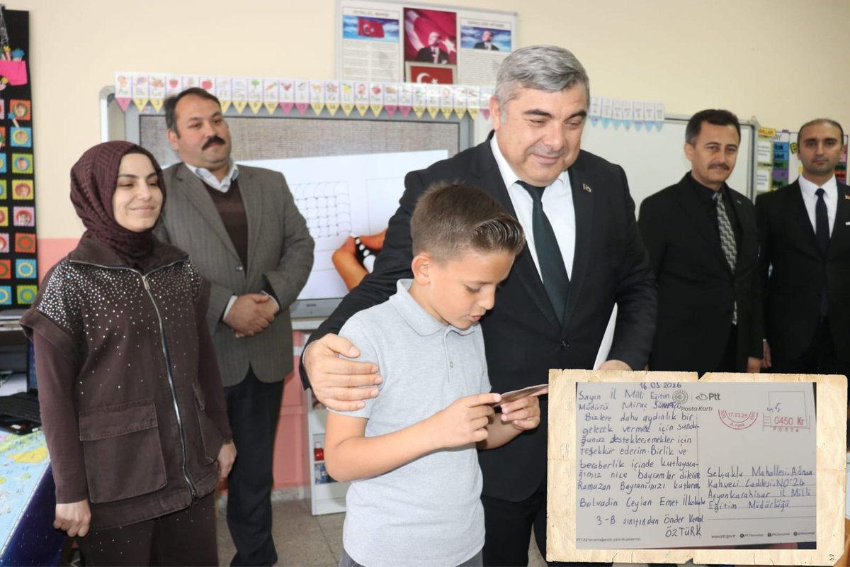 Afyonkarahisar'da Minik Yüreğin Mesajına Müdürden Anlamlı Ziyaret
