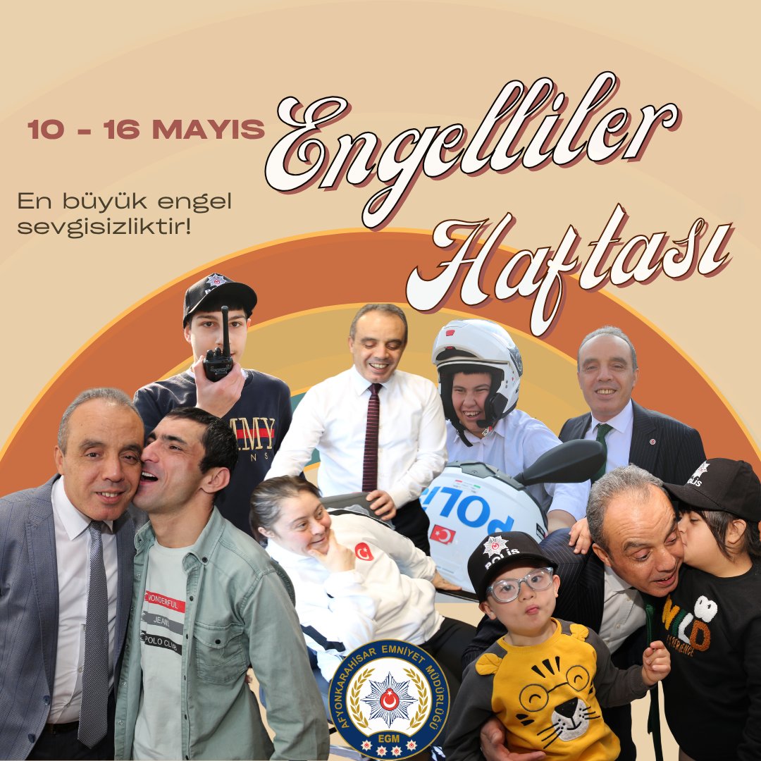 Afyonkarahisar Emniyet'ten Engelliler Haftası'nda Anlamlı Mesaj