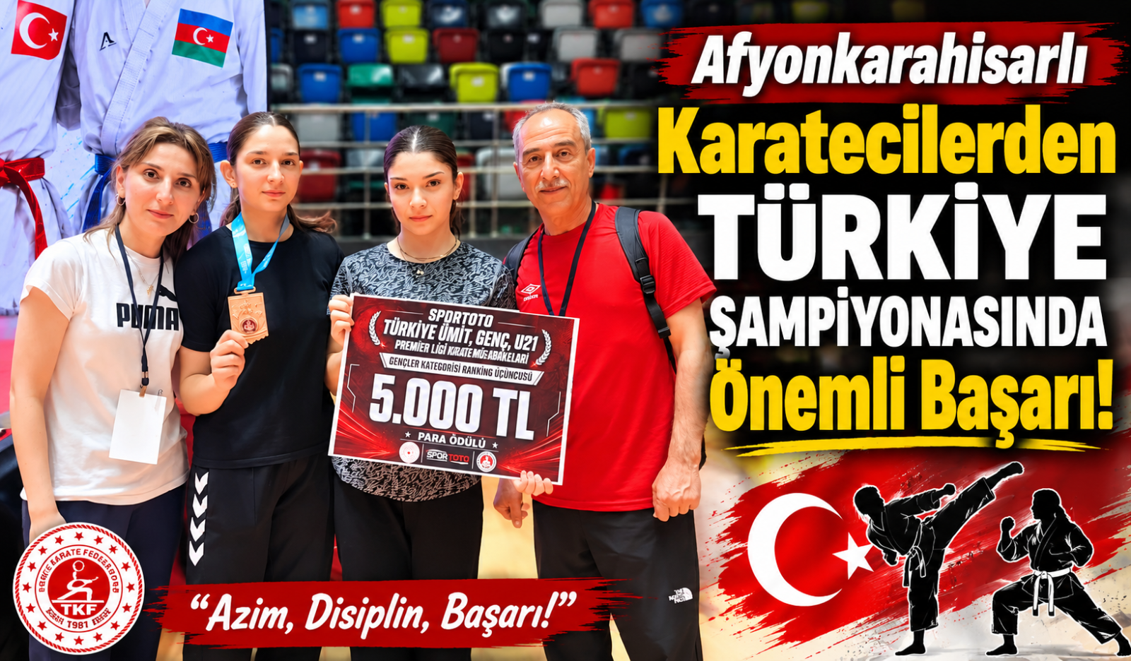 Afyonkarahisarlı Karatecilerden Türkiye Şampiyonasında Önemli Başarı