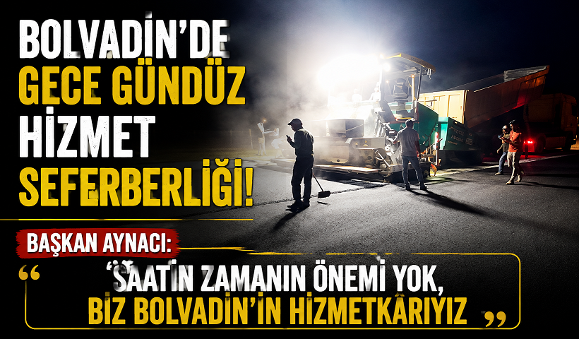Başkan Aynacı: “Saatin Zamanın Önemi Yok, Biz Bolvadin’in Hizmetkârıyız”